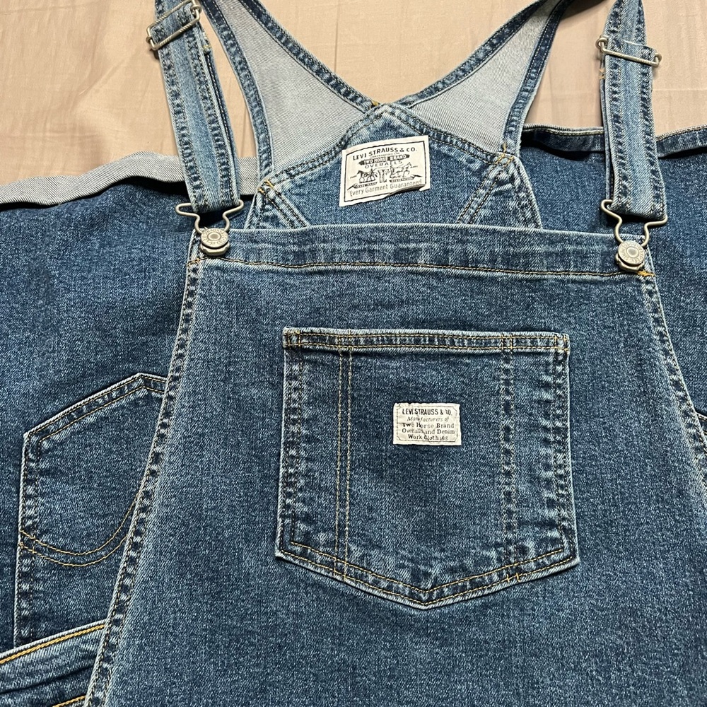 Levi's Classic Blue Denim Overalls